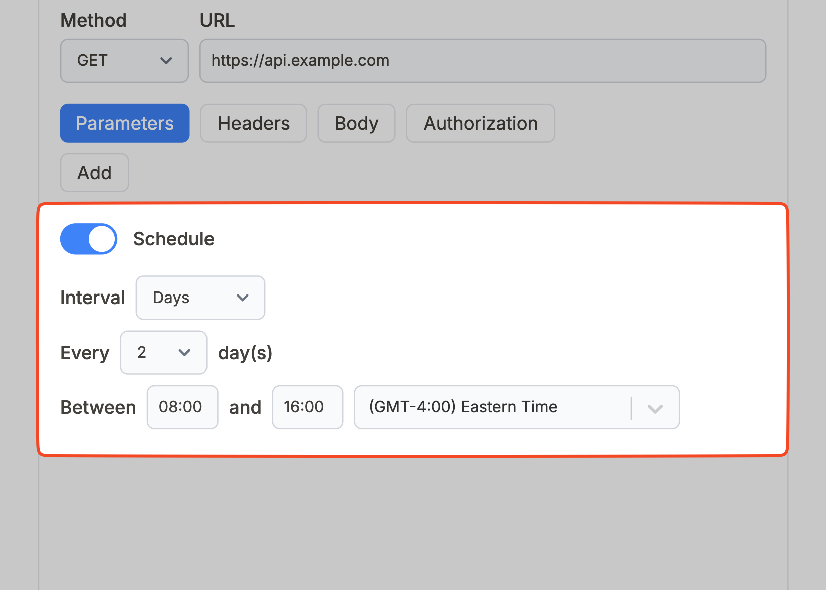 Note API Connector Scheduling API